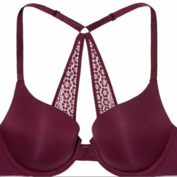 Victoria’s Secret Burgundy Perfect Shape Push-up Bra - Picture 1 of 9